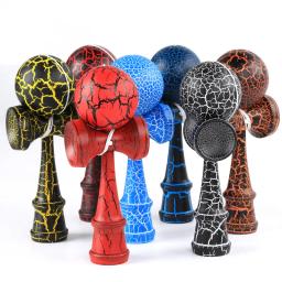 Kendama profissional brinquedo bola de madeira brinquedo esportes ao ar livre crianças e adultos ao ar livre bola esportes crack faia madeira design colorido - Image 2