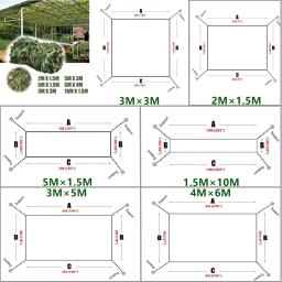 Caça camuflagem net, 10m x 1.5m 4m x 6m, para treinamento na floresta, guarda-sol, redes de malha para camping, abrigo do sol, cobertura de carro - Image 4