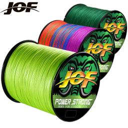 JOF-Linha De Pesca Trançada, Linha De Pesca Durável Multifilamento, Ferramenta De Pesca PE, 4 Vertentes, 300 m, 100m - Image 1