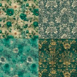 Panalisa-Pacote de Papel Scrapbook Floral Estilo Verde, Scrapbooking, Scrapbooking Modelado, Artesanato DIY, Fundo, 24 Folhas, 6 "x 6" - Image 2