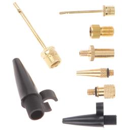 Adaptadores de válvula de bicicleta para estrada e mtb, bomba de pneu de cobre, kit de bico de bomba de inflador, tubo adaptador de válvula presta schrader - Image 1