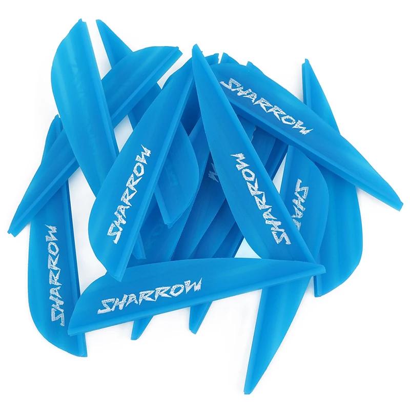 Air Groove Rubber Arrow Vanes para arco e flecha, caça com arco, acessórios de tiro, 2.5 Polegada, 50pcs por caixa - Image 1