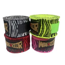 Bandagens de Boxe Tailandês Listrado Muay Thai, Envoltórios De Mão, Protetores De Pulso De Artes Marciais Sanda, Equipamento De Proteção De Treinamento, 1 Par, 3 m, 5m - Image 2