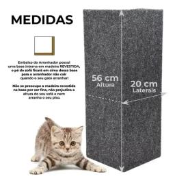 Sofá Protetor de Arranhões Cinza e Cama Box para Gatos, Móveis Higiênicos, Acessórios Cat Love, 2 Unidades - Image 5