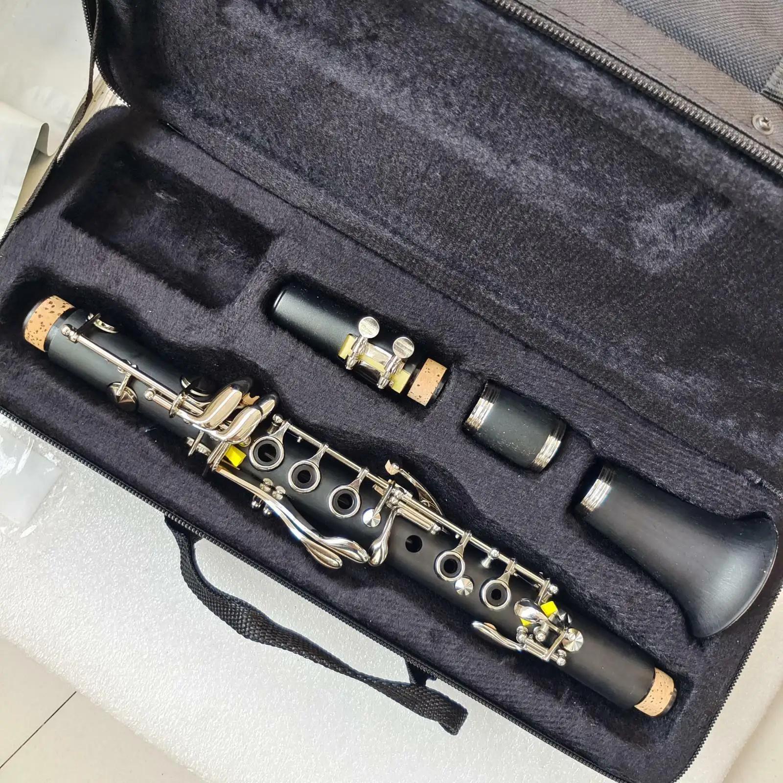 Excelente Clarinete com Estojos Eb 11Key Baquelite Nickel Plated Presentes para crianças - Image 1
