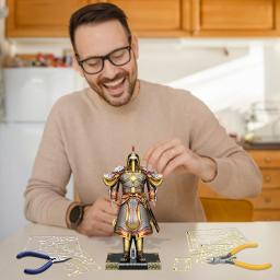 Kits de construção modelo Piececool para adultos, quebra-cabeças 3D, kit de armadura, brinquedos DIY, coleção de quebra-cabeças, presentes de aniversário - Image 4