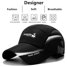 Unisex esporte aquático barco impressão bonés de beisebol, primavera e verão ao ar livre ajustável casual chapéus, protetor solar chapéu - Image 6