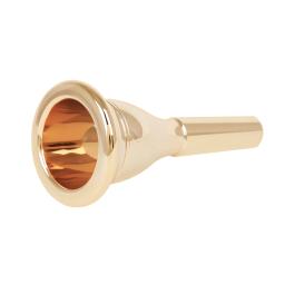Não 7 baixo tuba bocal acessórios de instrumento de bronze grande segurando chifre bocal prata ouro latão 13.3mm peças música - Image 5
