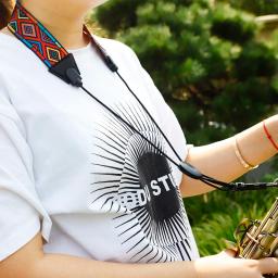 Saxofone Neck Strap com gancho Fecho, Universal Shoulder Belt, Sax, Alto, Tenor, Soprano, Sax, Sopros, Acessórios Instrumentos Musicais - Image 3