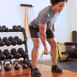 Resistência Banda alças Bandas Exercício, proteger as mãos de lesões ginásio e Home Strength Training Acessórios, 1pc - Image 3