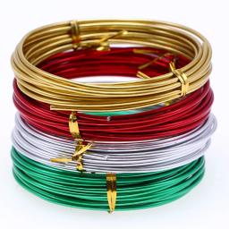 Flexível Anodizado Artesanato Cor Fio De Alumínio, Bendable Sculpting Metal Wire, Craft Wreath, Jóias Fazer Beading Floral Orname, 2mm * 3m - Image 2