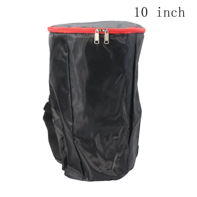 Saco de Djembe Africano Portátil à Prova d'Água com Ombro Duplo para Tambor 8", 10" e 12"