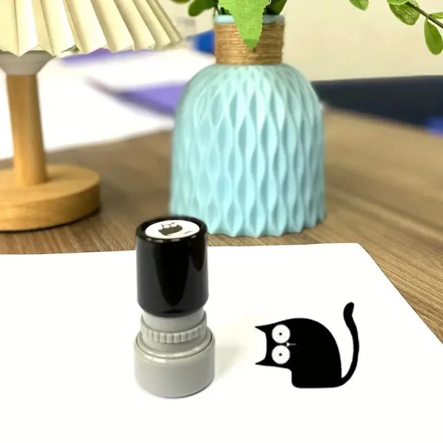 Selos de Gato Preto 4 Estilos Adesivos de Papelaria para Scrapbooking e Diário