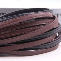 fio de couro para artesanato codao de coro  5-10mm trançado pulseira de couro do plutônio achados cabo de couro liso corda diy colar pulseira de bagagem fazendo - Image 1
