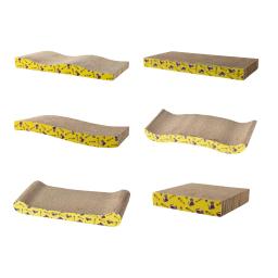 Arranhando Lounge Bed para gatos, Coçar Board, Coçar cama, Papelão, Scratch Pad, Ninho, Gatos pequenos, médios, grandes - Image 1
