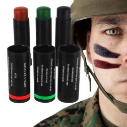 Profissional Face Paint Stick, efeito especial, pintura preta para futebol, beisebol e softball, maquiagem de Halloween, cosplay, 3pcs - Image 1