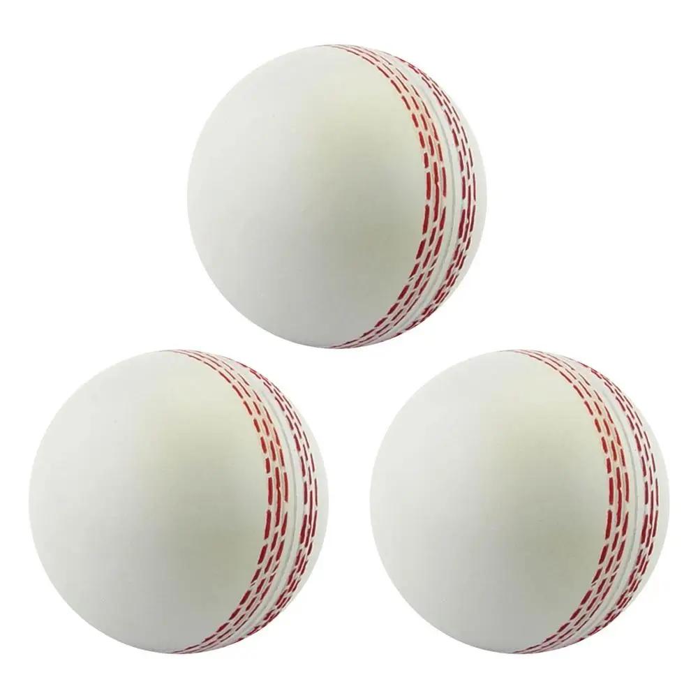 Durável PU Training Cricket Balls, Wind Swinging, Saltando, Spinning, Portátil, Esportes, Prática, 3Pcs - Image 1