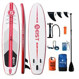 BEIST 10'6 " 320CM Inflável Stand Up Paddle Board SUP Board Desporto Aquático Surf Set com Paddle Board Tail Fin Inflator prancha de surf caiaque caiaques de pescas caiaque inflável - Image 6