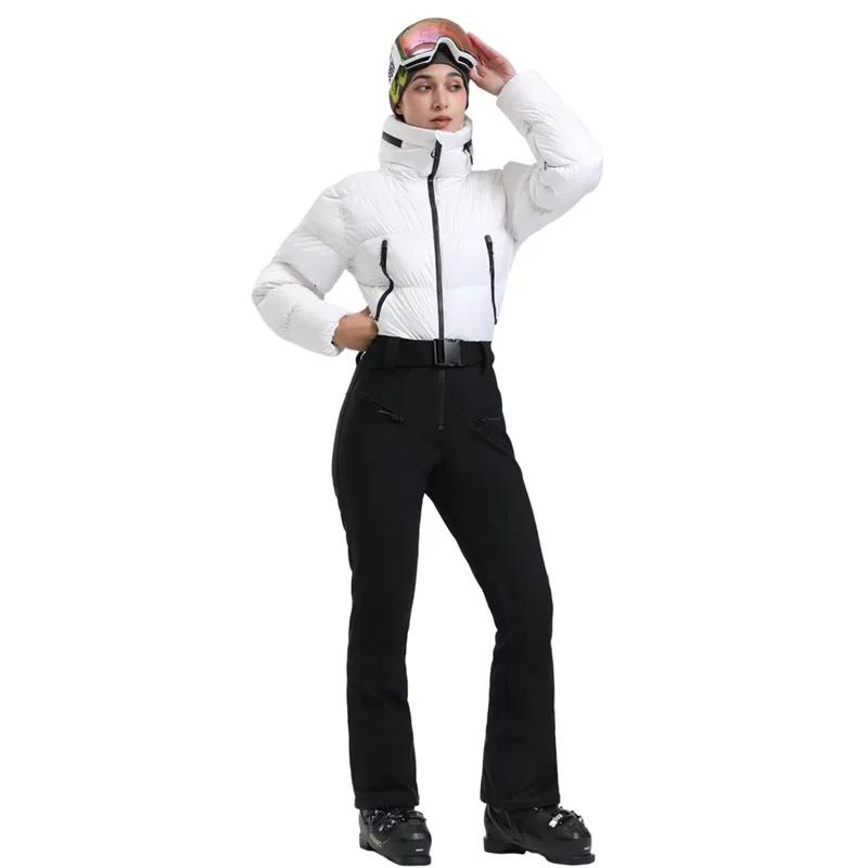 Conjunto de snowboard de inverno mulher 2025 quente respirável impermeável única placa dupla esportes ao ar livre à prova de frio ternos de esqui de uma peça - Image 1