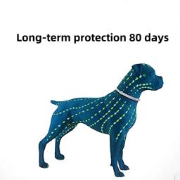 Coleira anti-pulgas ajustável para Pet, repelente de insetos, coleira anti mosquito para grandes animais de estimação, acessórios para cães, cachorro e gato, desparasitação Vitro - Image 5