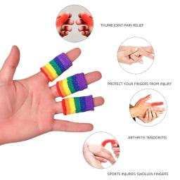Protetores elásticos do dedo para o golfe, talas do dedo, apoio da cinta do polegar, esporte, 10pcs - Image 6