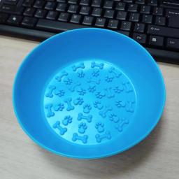 Suprimentos para animais de estimação, tigela de alimentação para cães e gatos, utensílios de mesa, ventosa, adesivo lento, bacia de comida, massagem, placa de lambedor, tigela de silicone - Image 3