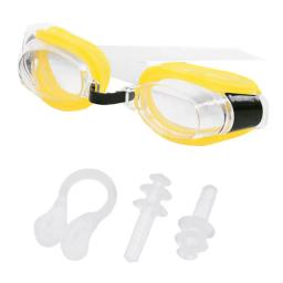 Conjunto óculos natação antiembaçante à prova d'água para adultos mulheres UV para proteção ampla - Image 3