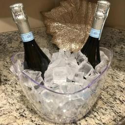 Cubo De Gelo Transparente Balde De Armazenamento, Balde De Vinho De Cerveja, Balde De Champanhe, Refrigerador De Cerveja, Recipiente De Champanhe - Image 5