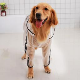 Impermeável com capuz para cães pequenos e grandes, Pet Care Jacket, Impermeável e Respirável, Dog Supplies - Image 2