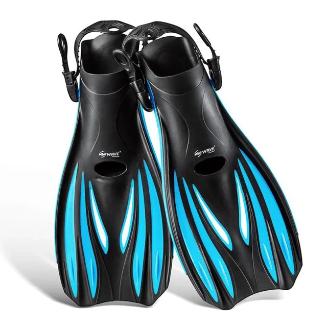 Nadadeiras Profissionais de Mergulho Não-Deslizantes em Borracha TPR para Natação e Esportes Aquáticos com Conforto e Flexibilidade