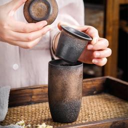 230ml japonês retro xícaras de café cerâmica caneca de café do agregado familiar vintage criativo água xícara de chá restaurante escritório drinkware - Image 3