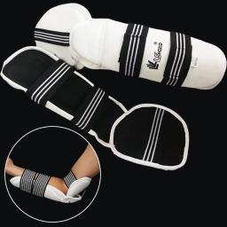 Equipamento de proteção de taekwondo conjunto completo de proteção de braço e perna adulto criança proteger terno engrenagem luta karate caneleira protetora - Image 1