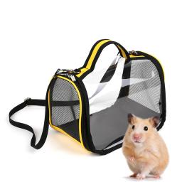 Bolsa de transporte transparente portátil, Mala de viagem, Pequenos portadores de animais, Bolsa para Hamster, Pássaro, Esquilo, Cobaia, Coelho - Image 1