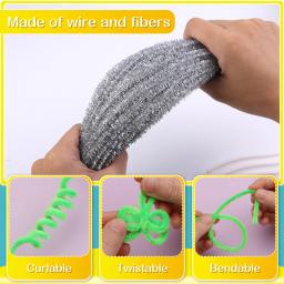 Fenrry 100 peças limpadores de cachimbo haste de chenille cor brilhante para limpadores de cachimbo diy artes artesanato decorações hastes de chenille - Image 2