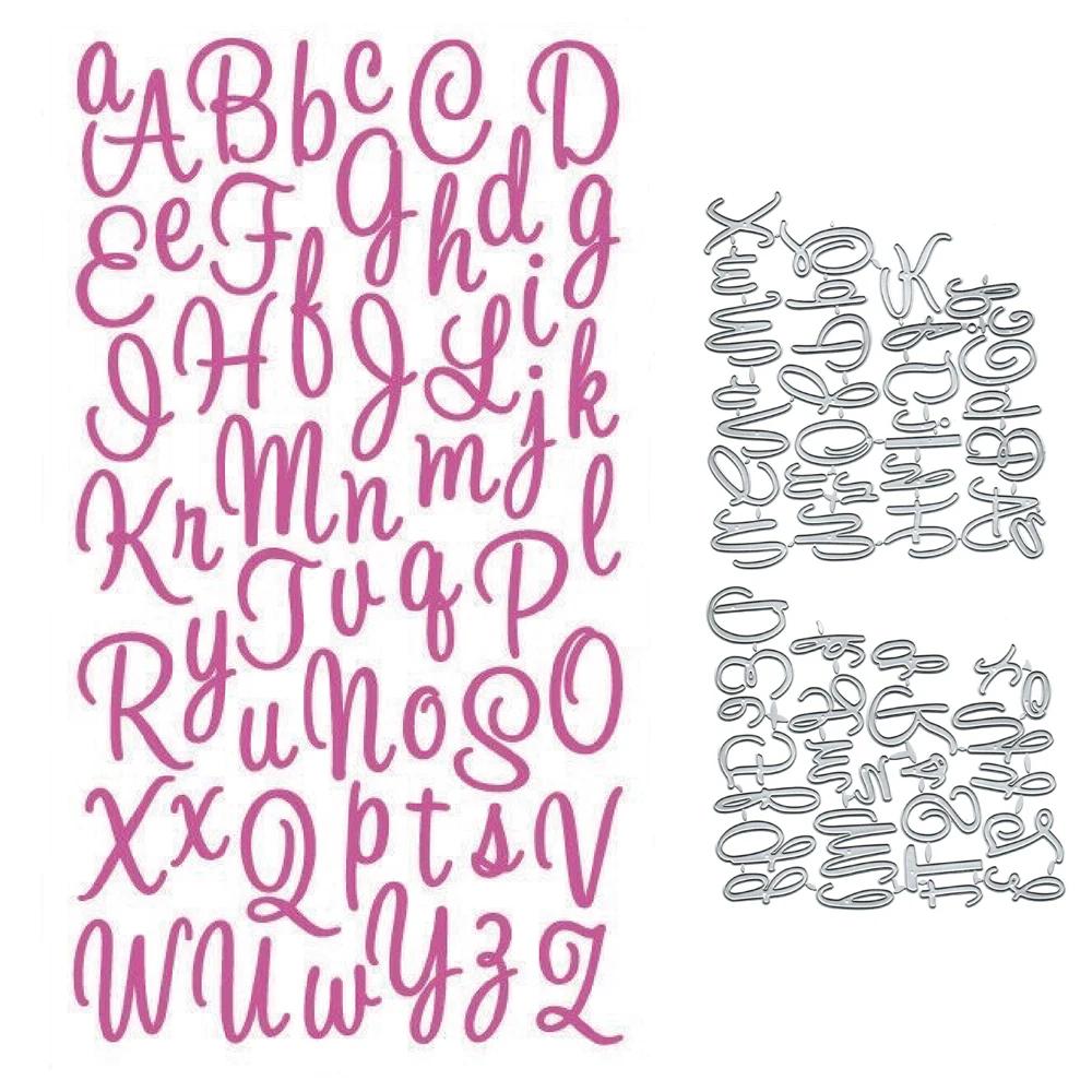 Letras minúsculas e versáteis morre para Scrapbooking, modelo de estêncil para DIY, papel em relevo, álbum de fotos, presente, cartão morrer - Image 1
