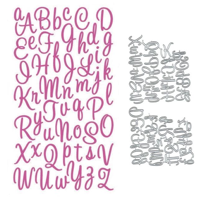 Versáteis letras minúsculas para Scrapbooking: estêncil DIY em papel em relevo para álbuns, presentes e cartões personalizados