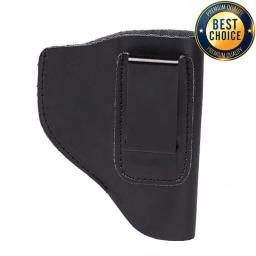 Iwb couro mão direita titular coldre de pistola tático glock g17 g19 bolso de couro coldre de pistola acessórios - Image 6