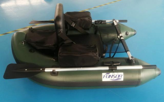 Barco de Pesca Inflável Compacto para Uma Pessoa com Piso Air Mats - Oportunidade Imperdível!