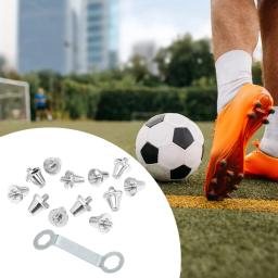 12 pçs bota de futebol studs universal sapatos de rugby studs m5 terreno firme relvado sapato de futebol picos antiderrapante pinos de futebol substituição - Image 5