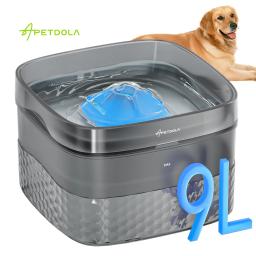 APETDOLA-Fonte de água automática para animais de estimação com bomba ultra silenciosa, distribuidor para vários gatos ou cães, 2.4Gal, 304oz, 9L - Image 1