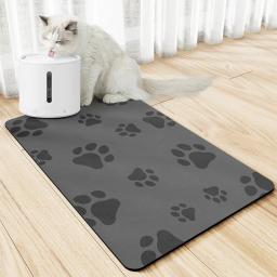 Tapete de alimentação antiderrapante para animais de estimação, Almofada antiderrapante, Gato absorvente para comida e água, Bowl Place, Quickdry Acessórios Suprimentos - Image 3