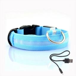 Anti-Lost LED Light Collar for Dogs, Luminoso noturno, Pet Products, Carregamento USB, Bateria, Puppies Supplies, Pet Acessórios - Image 4