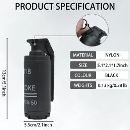 Modelo de granada de airsoft m18, 2 peças, granadas de mão de impacto movidas a mola, brinquedo de plástico, jogo de paintball tático, modelo de dramatização - Image 5