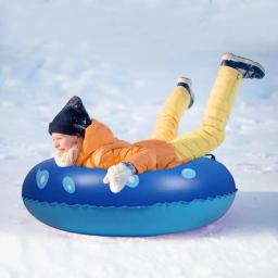 Círculo inflável espessado do esqui para crianças Almofada do anel do esqui, trenó da neve, trenó do tubo, acessórios do esqui, inverno - Image 2