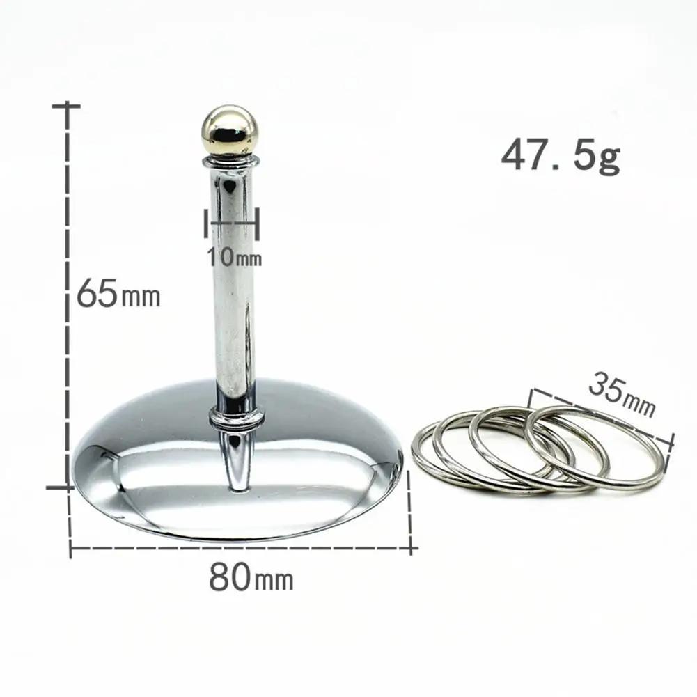 Pássaro Papagaios Brinquedos De Treinamento interativo, Desenvolvimento De Inteligência, Empilhamento Anel De Metal, Conjuntos De Treinamento, Aves Suprimentos, Pet Acessórios calopsita - Image 1