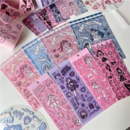 Adesivos decorativos fofos de irmãs, para scrap, diy, decoração de álbum, diário, estética personalizada, ka, papelaria - Image 3