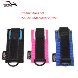 1 pçs mergulho subaquático corte especial faca cortador capa pode ser usado através de 5cm webbing resistente ao desgaste capa de cortador de náilon - Image 5