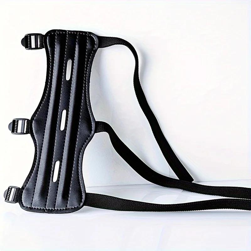 Equipamento de tiro com arco em couro, Proteção Antebraço, Seguro, Ajustável, Arco, Flecha, Caça, Tiro, Acessórios de Treinamento, Protetor - Image 1