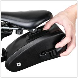 Rhinowalk-Saco De Sela De Bicicleta, 100% Impermeável, Reflexivo Saco Do Assento Traseiro para MTB Road Bike, Acessórios Quadro, 1.2L - Image 3