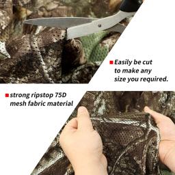 Bionic Camo Rede para Camping e Caça, Malha Cobrindo Pano, Serapilheira, Respirável Hidden Camouflage Net, Sun Shelter - Image 3